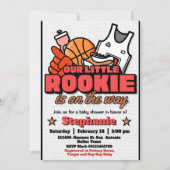 Onze kleine rookie is op komst uitnodiging (Voorkant)