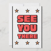 Onze kleine rookie is op komst uitnodiging (Achterkant)