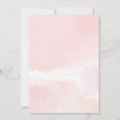 Onze kleine roze roze goudflorale verjaardag op de kaart (Achterkant)