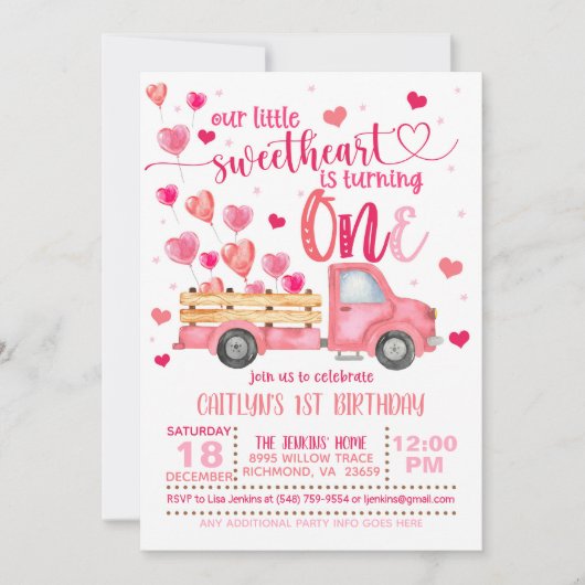 Onze kleine schat wordt EEN uitnodiging (Voorkant)