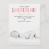 Onze kleine schatfoto geboorteaankondiging aankondigingskaart (Voorkant)