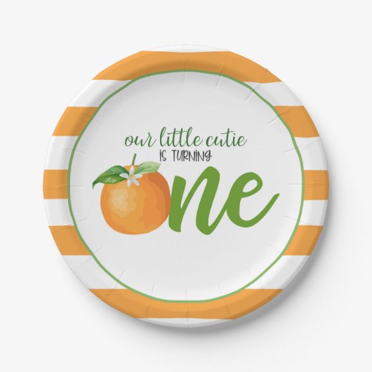 Onze kleine schatje draait één Bord - of strepen (Voorkant)