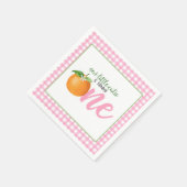 Onze kleine schatje draait één servet - Pk Plaid (Hoek)