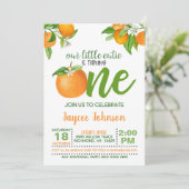 Onze kleine schatje draait één uitnodiging - OS (Staand voorkant)