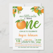 Onze kleine schatje is het draaien van een uitnodi kaart (Voorkant)