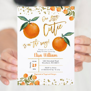 Onze kleine schatje is op de weg uitnodiging