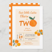 Onze kleine schatje is twee verjaardagen kaart (Voorkant / Achterkant)