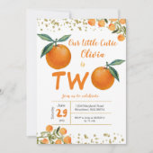 Onze kleine schatje is twee verjaardagen kaart (Voorkant)