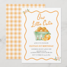 Onze kleine schatje oranje verjaardag