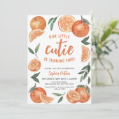 Onze kleine schattige kinderen verjaardagsfeest kaart (Staand voorkant)