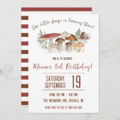 Onze kleine schimmels, paddenstoel thema verjaarda kaart (Voorkant / Achterkant)