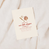 Onze kleine slappe honkbal verjaardag uitnodigen kaart