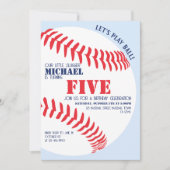 Onze kleine slappe honkbal verjaardagsfeestje kaart (Voorkant)