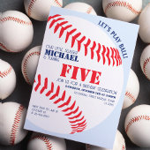 Onze kleine slappe honkbal verjaardagsfeestje kaart