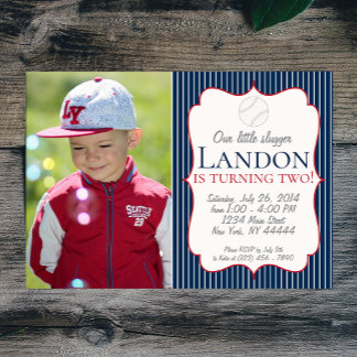Onze kleine Slugger Baseball-uitnodiging Kaart