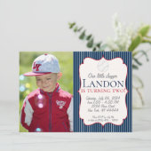 Onze kleine Slugger Baseball-uitnodiging Kaart (Staand voorkant)