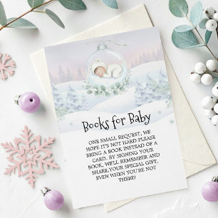 Onze kleine Sneeuwbaby is op komst Eerste Biblioth Informatiekaartje