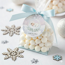 Onze kleine sneeuwbaby is op komst Winter Favor Bedankjes Labels