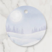 Onze kleine sneeuwbaby is op komst Winter Favor Bedankjes Labels (Achterkant)