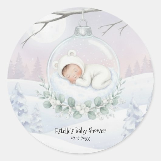 Onze Kleine Sneeuwbaby is op komst Winter Zegel (Voorkant)