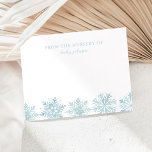 Onze kleine sneeuwvlok Baby shower dank u kaart<br><div class="desc">Bedank al je gasten met deze sneeuwvlok "VAN DE KINDERKAMER VAN" aanpasbare bedankkaart!</div>