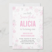 Onze kleine sneeuwvlok | Meisje eerste verjaardag Kaart (Voorkant)