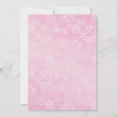 Onze kleine sneeuwvlok | Meisje eerste verjaardag Kaart (Achterkant)