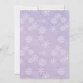 Onze kleine sneeuwvlok | Meisje eerste verjaardag Kaart (Achterkant)