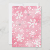 ONZE KLEINE SNEEUWVLOK ROZE 1E VERJAARDAG KAART (Achterkant)