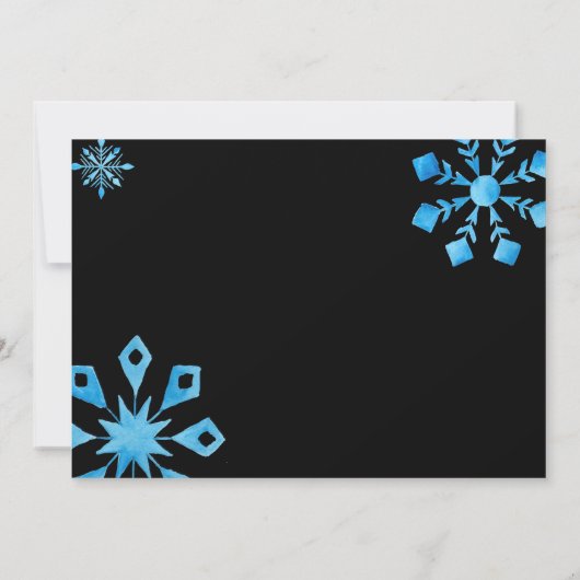 Onze kleine Snowflake maakte geboorteaankondiging Kaart (Achterkant)