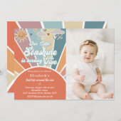 Onze kleine Sonshine wordt een 2e verjaardag Kaart (Voorkant / Achterkant)