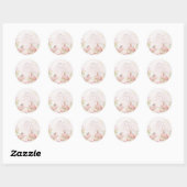 Onze Kleine Sprookjestuin voor Feeën Ronde Sticker (Vel)