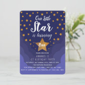 Onze kleine ster draait één 1e verjaardag kaart (Staand voorkant)