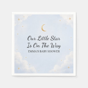 Onze Kleine Ster Is Op Weg Baby Shower Papier Servet