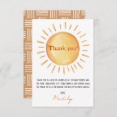 Onze Kleine Straal van Zonneschijn Dank U Kaart (Voorkant / Achterkant)