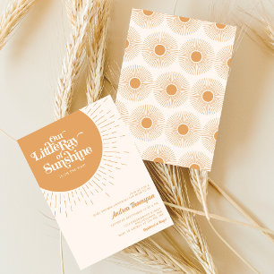 Onze Kleine Straal Zonneschijn Boho Baby Shower Kaart