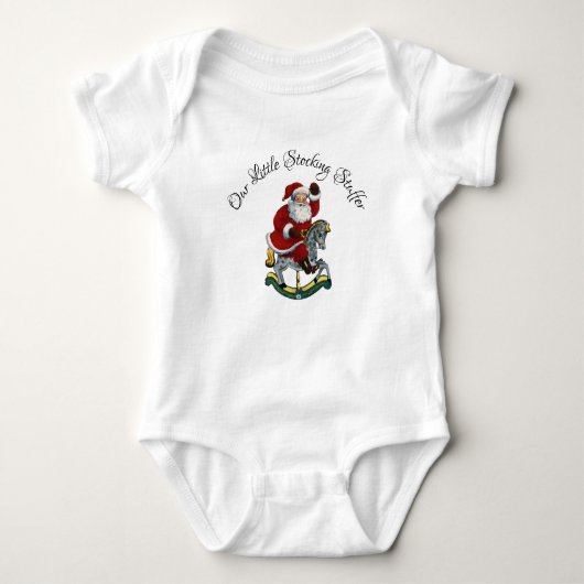 Onze kleine studerende kerstman romper (Voorkant)