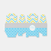 Onze kleine Sunshine Blue en Yellow Birthday Party Bedankdoosjes (Uitgevouwen)