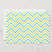 Onze kleine Sunshine Blue en Yellow Birthday Party Kaart (Achterkant)