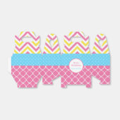 Onze kleine Sunshine Pink and Yellow Birthday Part Bedankdoosjes (Uitgevouwen)