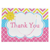 Onze kleine Sunshine Pink and Yellow Birthday Part Groot Cadeauzakje (Achterkant)