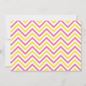 Onze kleine Sunshine Pink and Yellow Birthday Part Kaart (Achterkant)