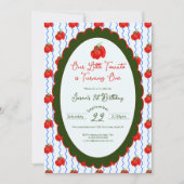 Onze kleine tomaat wordt een 1e verjaardag kaart (Voorkant)