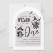Onze kleine tovenaar | Eerste verjaardagsfeestje Kaart (Voorkant)