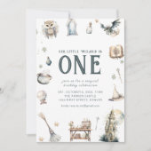 Onze Kleine Tovenaar Verjaardagsuitnodiging Kaart (Voorkant)