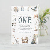 Onze Kleine Tovenaar Verjaardagsuitnodiging Kaart (Staand voorkant)