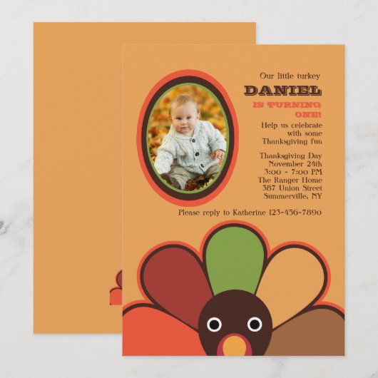 Onze kleine Turkije Fotouitnodiging Kaart (Voorkant / Achterkant)