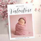 Onze kleine Valentijn Baby Geboorte Aankondiging