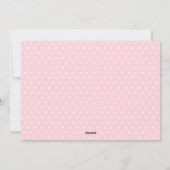 Onze kleine Valentijn geboortebriefkaart Feestdagenkaart (Achterkant)