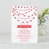 ONZE KLEINE VALENTIJN IS OP DE MANIER VAN HET BABY FEESTDAGENKAART (Staand voorkant)